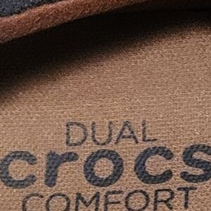 CROCS Dual Sport Navy and Tan Footwear